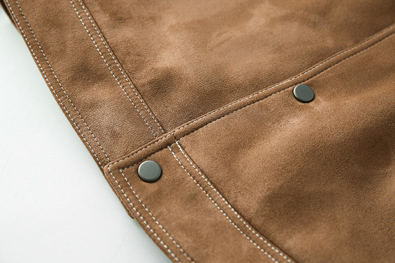 Suede Fleece Workwear Jacket – American Retro Thick Warm Unisex – Japanese vintage | fall outfits 2026 | fall winter outfits | classy winter outfits | lazy comfy outfits | japanese streetwear | vintage workwear | yamalin clothes | Yamalinclothes
