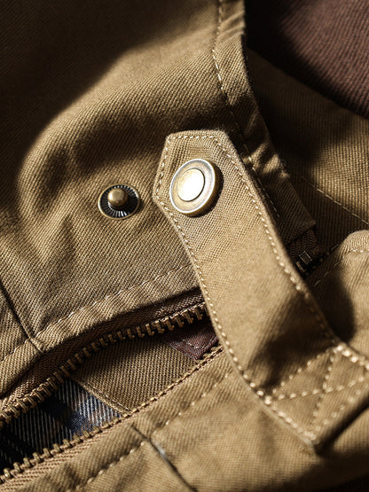 American Vintage Washed Twill Flight Jacket – Oversized Unisex