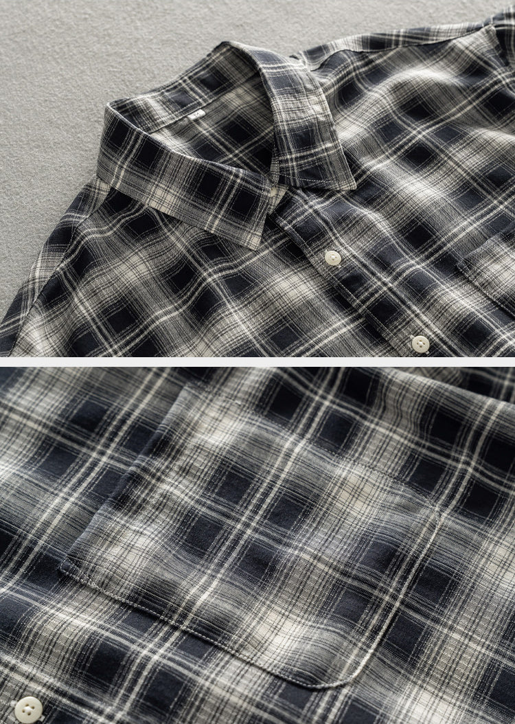 Plaid Shirt – Relaxed Fit & Chest Pocket | Yamalinclothes