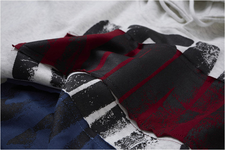 Hand-Painted Appliqué Letter Hoodie – American Vintage Oversized Unisex – Hoodies | japanese streetwear | vintage workwear | unisex | Yamalinclothes