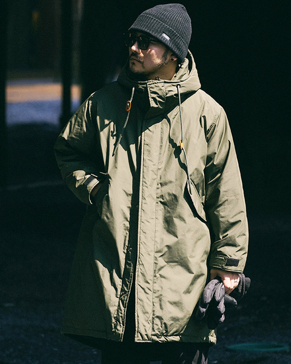 Japanese Retro Swallowtail White Duck Down Hooded Jacket – Mid-Length Unisex Winter