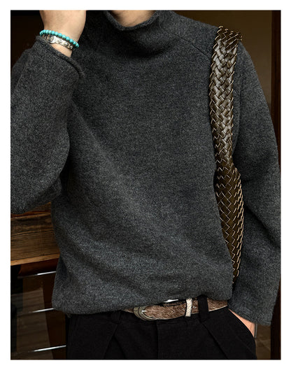 560G Turtleneck Drop Shoulder Sweater – Warm Loose Unisex
