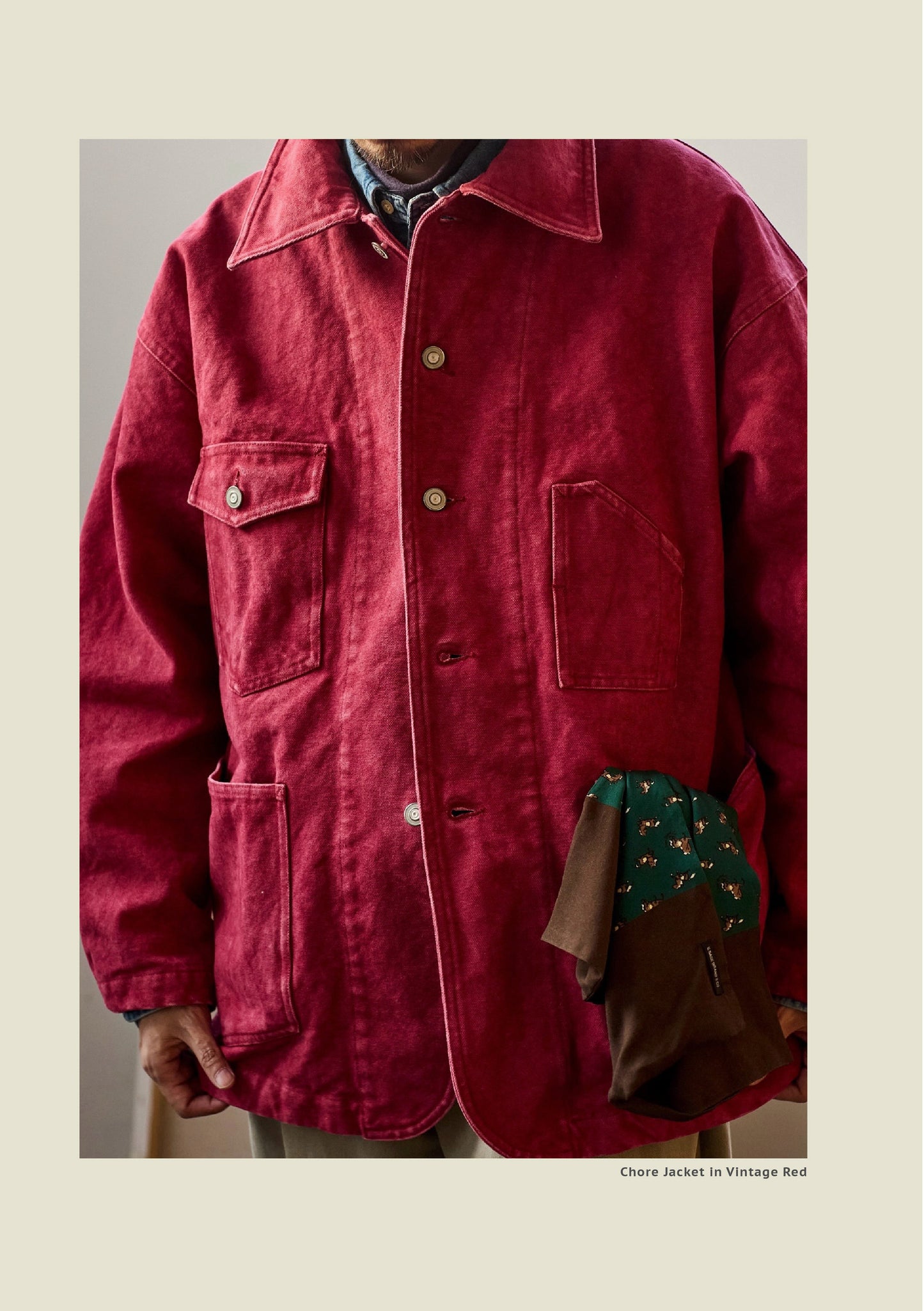 Chore Jacket - Yamalin Classic Heavy Wash French Workwear Cargo Jacket