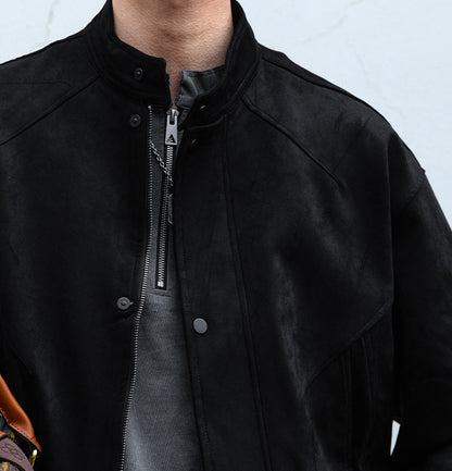 Suede Harrington Jacket – American Vintage Oversized Unisex – Japanese vintage | fall outfits 2026 | fall winter outfits | classy winter outfits | lazy comfy outfits | japanese streetwear | vintage workwear | yamalin clothes | Yamalinclothes