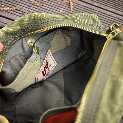 Vintage Military Canvas Crossbody Bag – Heavyweight Chest Waist Bag – Japanese vintage | yamalin clothes | Yamalinclothes