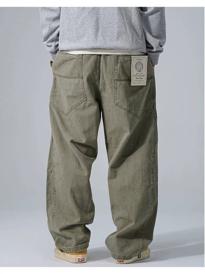 Cotton Baggy Pants – Drawstring Waist & Relaxed Leg