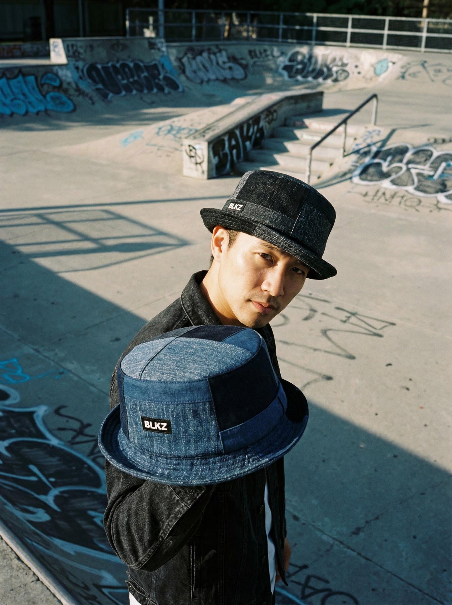 Washed Denim Wide Brim Fedora Hat – Retro Casual Breathable Unisex Sun Hat