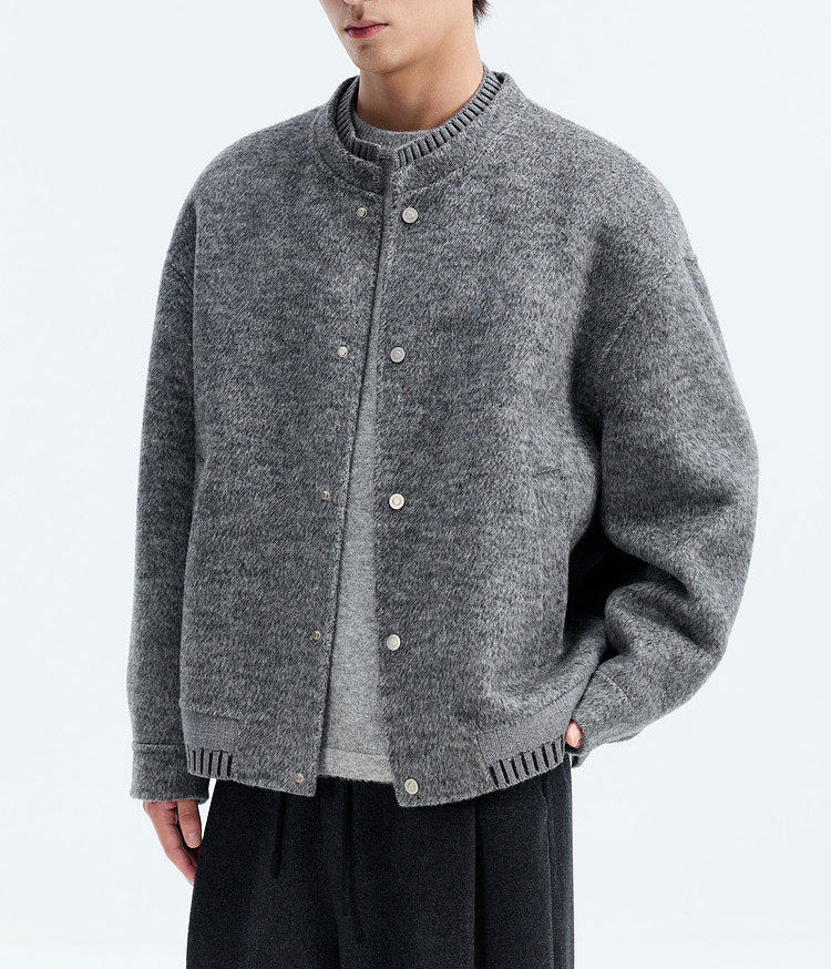100% Wool Double-Faced Wool Jacket – Japanese Loose Unisex – Coats Jackets | japanese streetwear | vintage workwear | unisex | Yamalinclothes