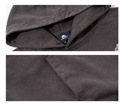 Graphic Hoodie – Washed Finish & Symbol Prints | Yamalinclothes