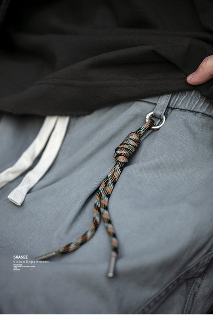 American Vintage Heavyweight Double Pleated Cargo Pants – Wide Leg Drawstring Workwear Trousers for Men | Japanese vintage | yamalin clothes | Yamalinclothes