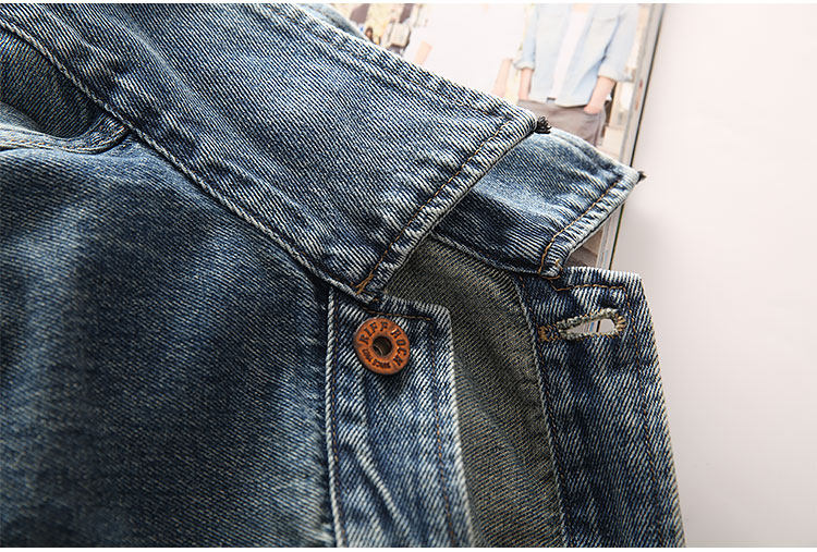 Washed Denim Jacket – Vintage Double Pocket – Coats Jackets | japanese streetwear | vintage workwear | unisex | Yamalinclothes