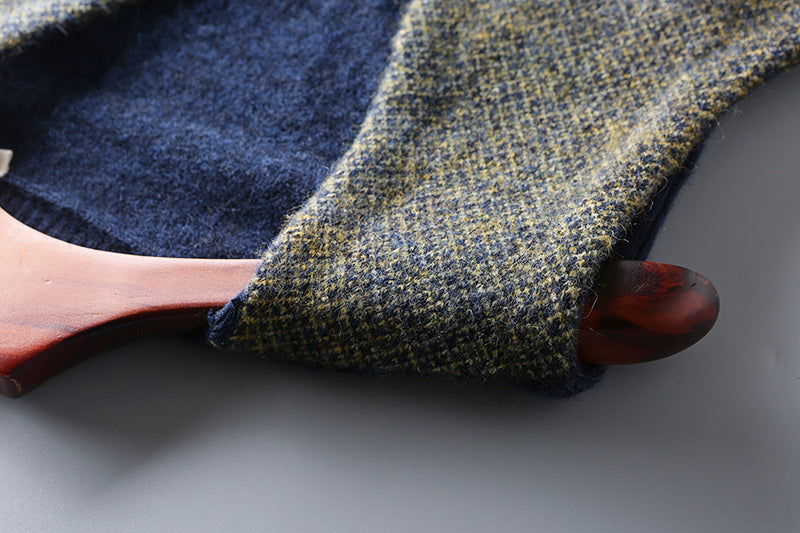 Heavy goods Italian order! Mohair + wool autumn and winter men's knitted cardigan sweater vest