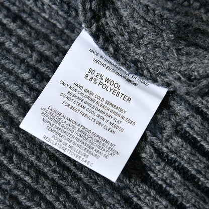 90% Wool Stand-Collar Knit Sweater – Thickened Oversized Unisex