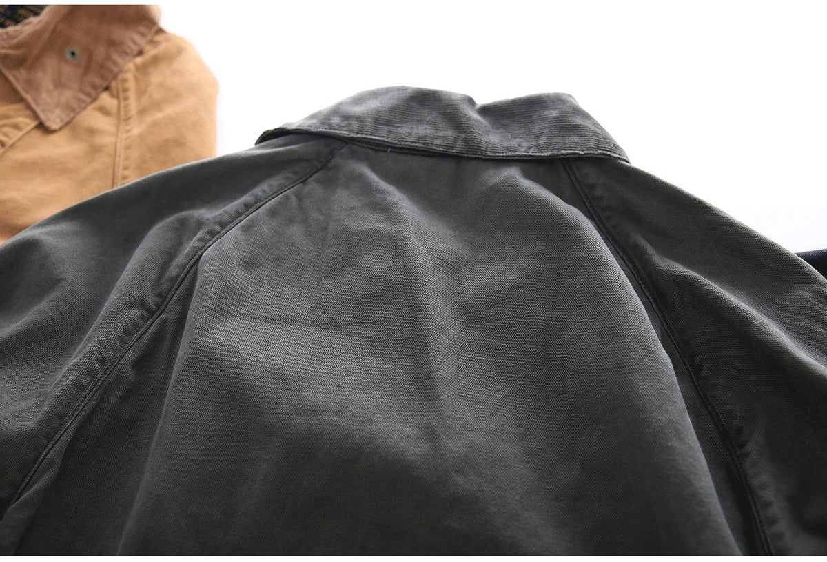 Canvas Double-Pocket Functional Jacket – Abrasion-Resistant Oversized Unisex – Japanese vintage | fall outfits 2026 | fall winter outfits | classy winter outfits | lazy comfy outfits | japanese streetwear | vintage workwear | yamalin clothes | Yamalinclothes