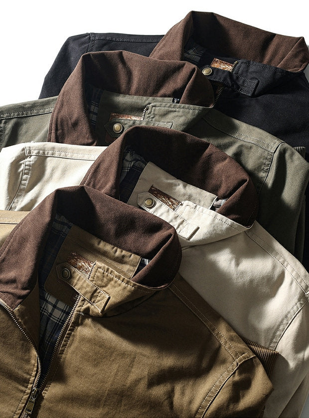 American Vintage Washed Twill Flight Jacket – Oversized Unisex
