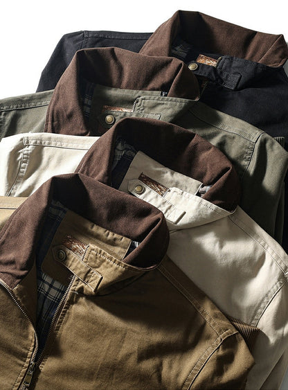 American Vintage Washed Twill Flight Jacket – Oversized Unisex