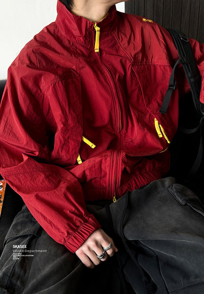 Quick-Dry Stand-Collar Outdoor Jacket – Mountain Oversized Unisex – Japanese vintage | fall outfits 2026 | fall winter outfits | classy winter outfits | lazy comfy outfits | japanese streetwear | vintage workwear | yamalin clothes | Yamalinclothes