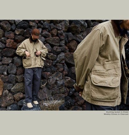 FW25 USAGE Hunting Jacket - Yamalin Heavy Year Washed Cotton Barn Hunting Silhouette Jacket