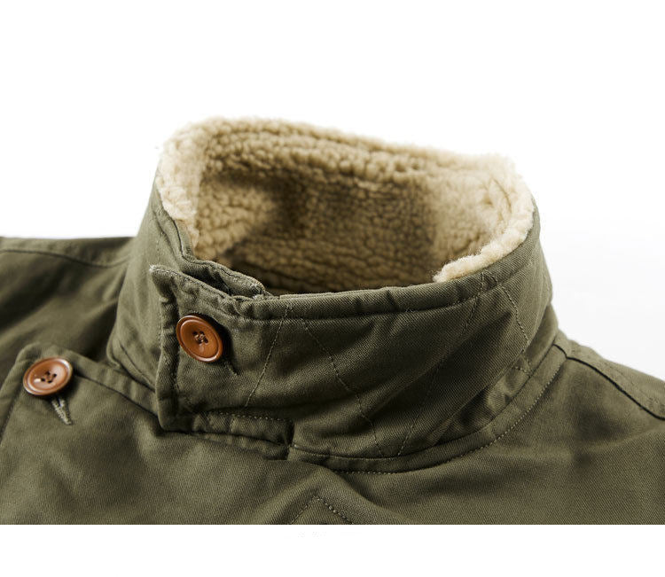 Multi-Pocket Fleece-Lined Utility Vest – Stand Collar Sleeveless Workwear Unisex – Vest | japanese streetwear | vintage workwear | unisex | Yamalinclothes