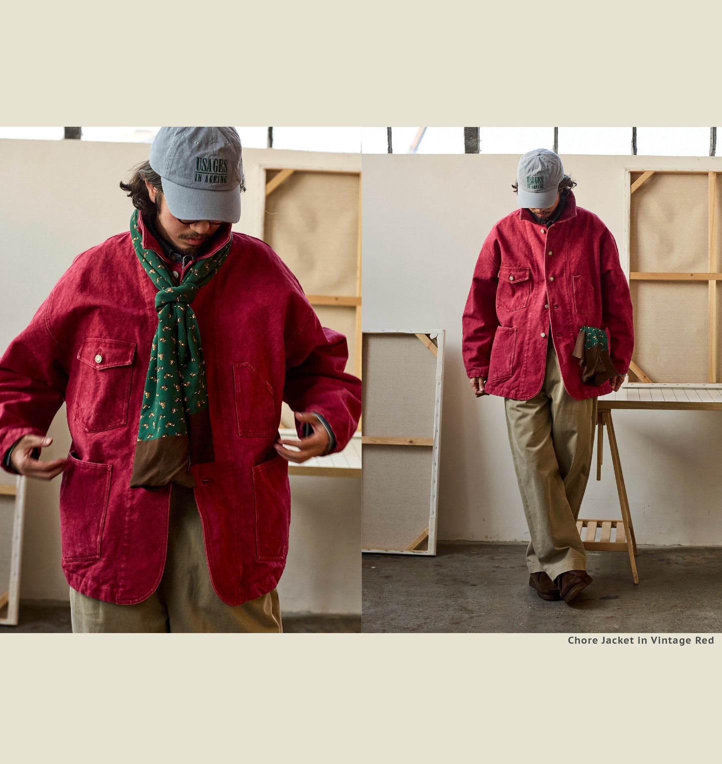 Chore Jacket - Yamalin Classic Heavy Wash French Workwear Cargo Jacket