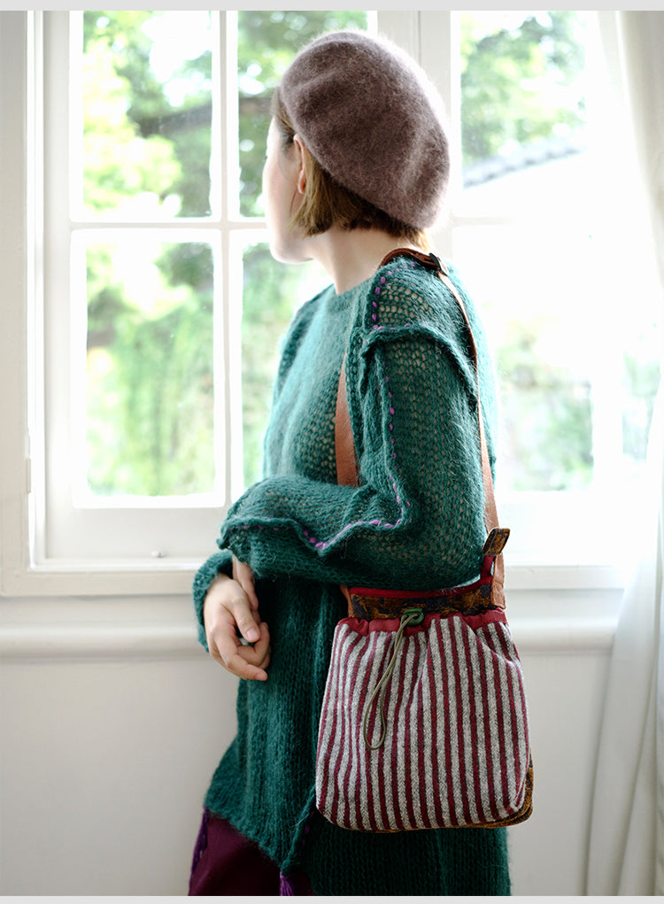 Original 2024 Autumn Winter New Wool Lightweight Crossbody Phone Bag Retro Niche Mini Bag