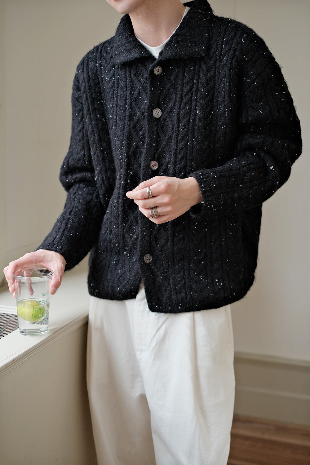 Coke Life CARPEM Winter Sweater Coat - Lazy Style Braided Wool Knit Unique Design Top