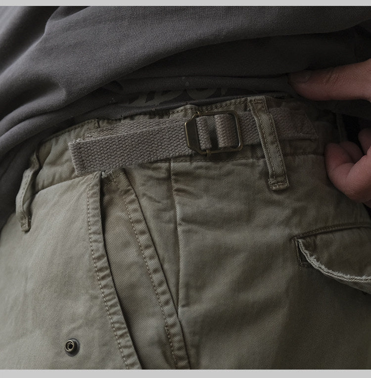 Washed Straight-Leg Cargo Pants – Heavyweight Vintage – Pants | japanese streetwear | vintage workwear | unisex | Yamalinclothes