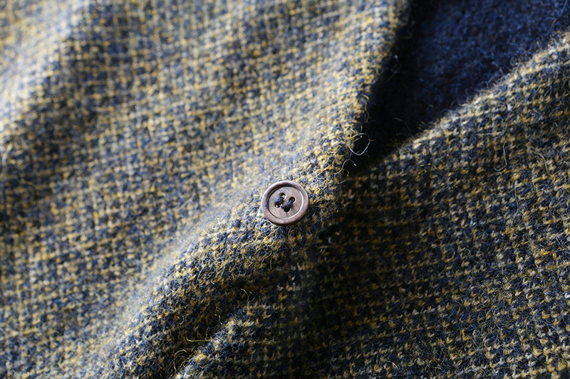 Heavy goods Italian order! Mohair + wool autumn and winter men's knitted cardigan sweater vest