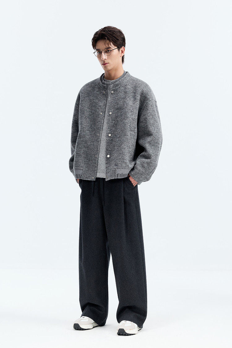 100% Wool Double-Faced Wool Jacket – Japanese Loose Unisex – Coats Jackets | japanese streetwear | vintage workwear | unisex | Yamalinclothes