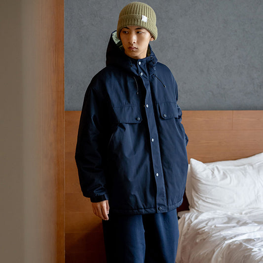 Hooded Padded Jacket – Large Flap Pockets | Yamalinclothes