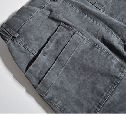 Wide-Leg Cargo Pants – American Vintage Japanese Mountain Loose Unisex