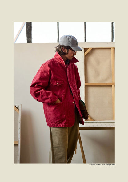 Chore Jacket - Yamalin Classic Heavy Wash French Workwear Cargo Jacket