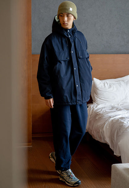 Hooded Padded Jacket – Large Flap Pockets | Yamalinclothes
