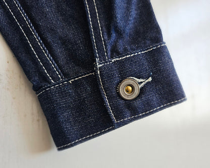 Indigo Denim Jacket – Windsor Collar – Coats Jackets | japanese streetwear | vintage workwear | unisex | Yamalinclothes