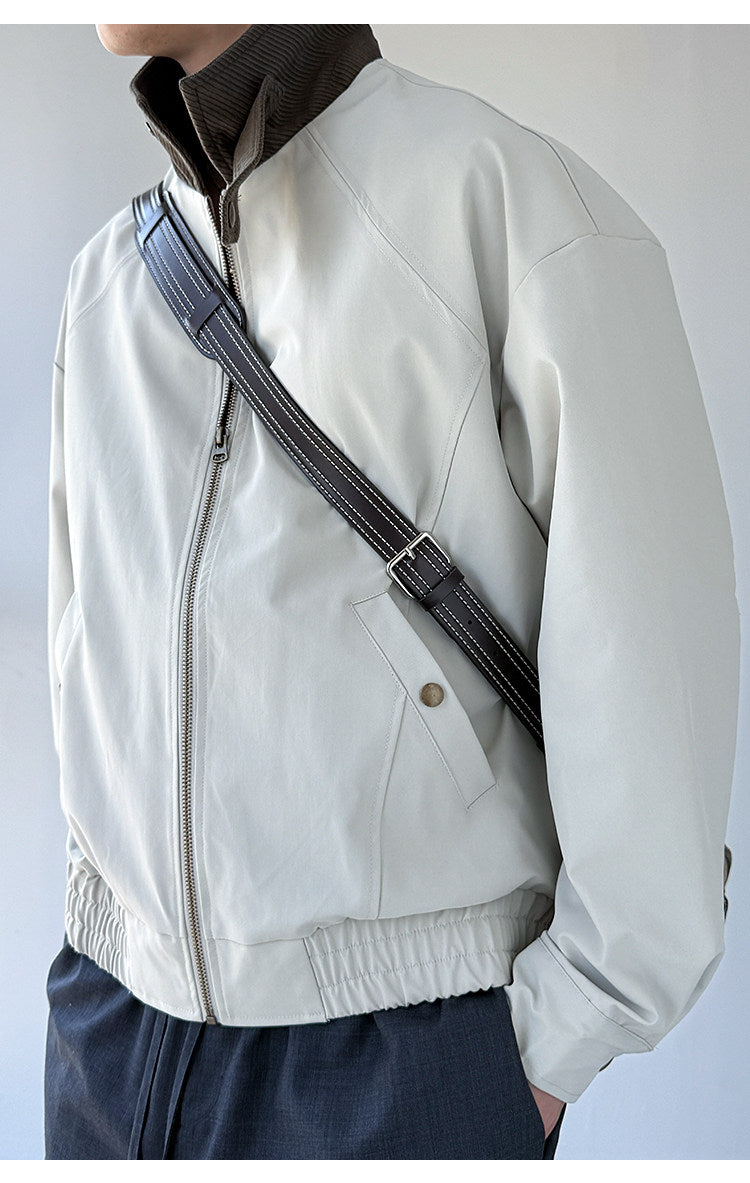 Patchwork Stand-Collar Cargo Jacket – Adjustable Lapel Oversized – Japanese vintage | fall outfits 2026 | fall winter outfits | classy winter outfits | lazy comfy outfits | japanese streetwear | vintage workwear | yamalin clothes | Yamalinclothes