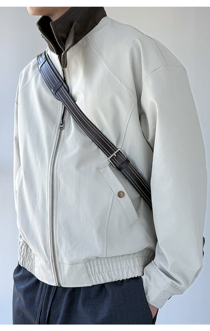 Patchwork Stand-Collar Cargo Jacket – Adjustable Lapel Oversized – Japanese vintage | fall outfits 2026 | fall winter outfits | classy winter outfits | lazy comfy outfits | japanese streetwear | vintage workwear | yamalin clothes | Yamalinclothes