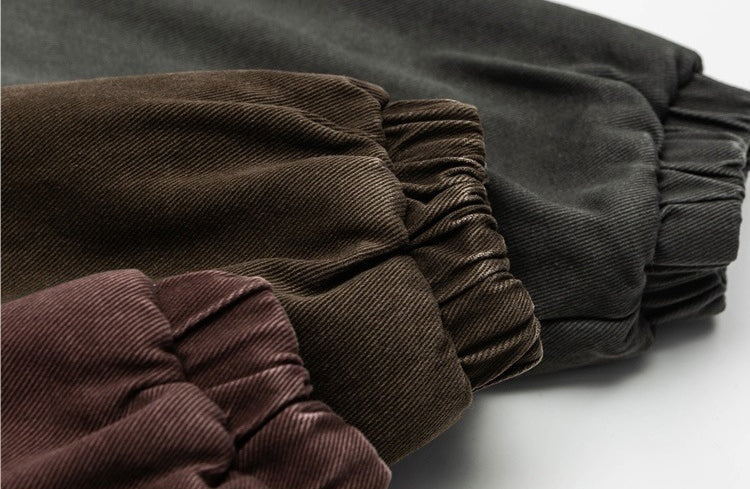 Sherpa-Lined Jacket – Stand Collar & Relaxed Fit | Yamalinclothes