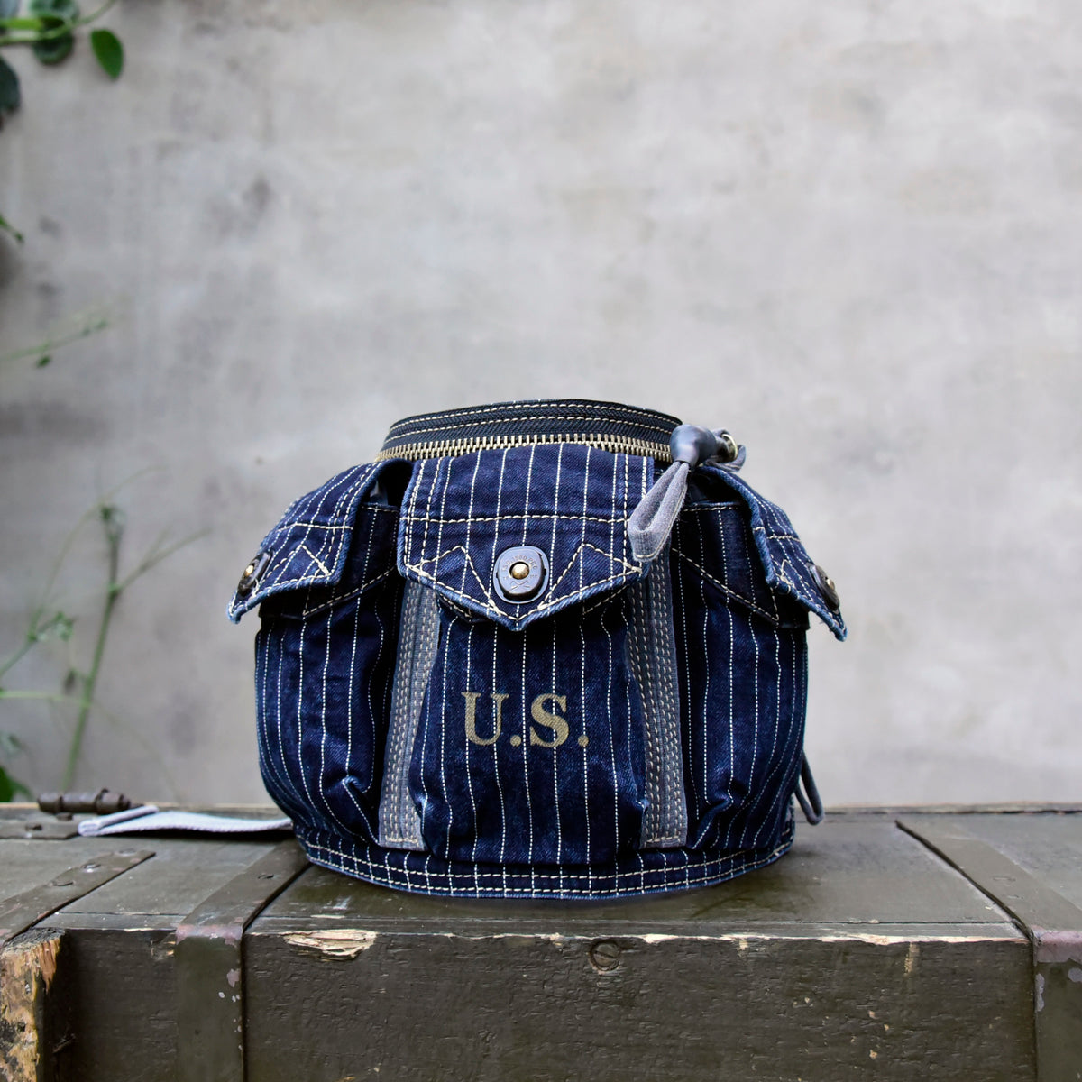 Washed Canvas Distressed Fanny Pack – Vintage 3-Way Chest Crossbody Unisex – Bags | japanese streetwear | vintage workwear | unisex | Yamalinclothes