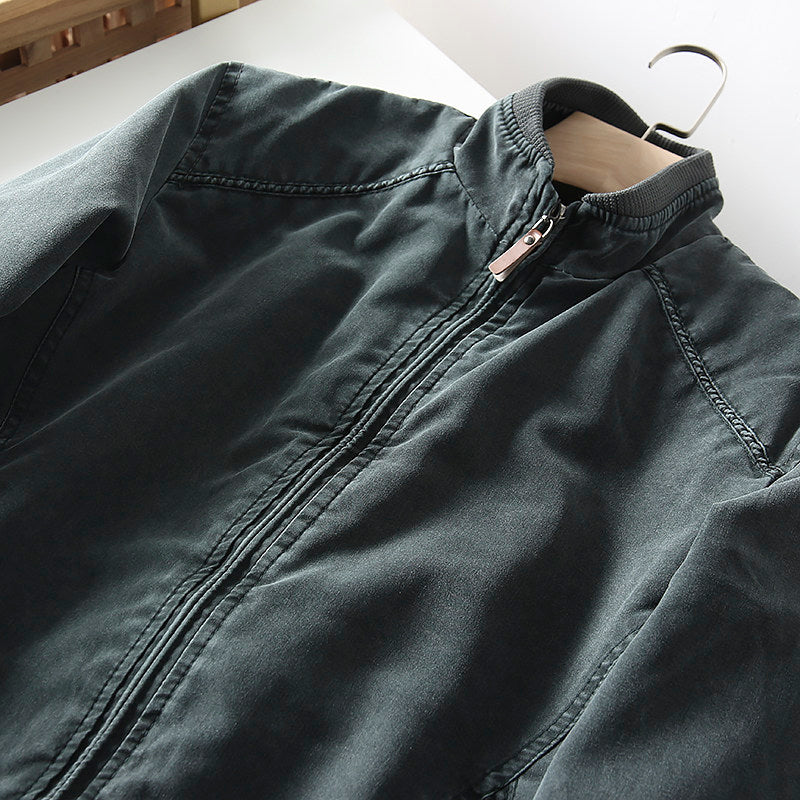 Quilted Stand-Collar Cotton Jacket – Light Warm Oversized Unisex – Japanese vintage | fall outfits 2026 | fall winter outfits | classy winter outfits | lazy comfy outfits | japanese streetwear | vintage workwear | yamalin clothes | Yamalinclothes