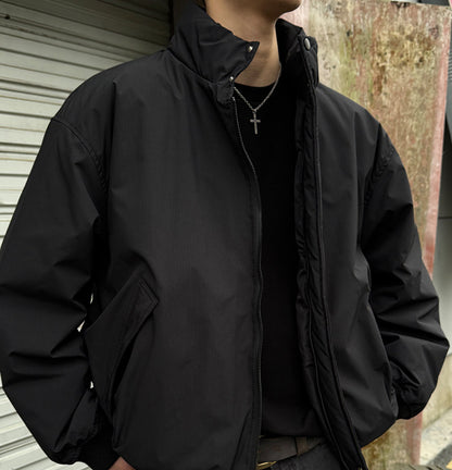 Duck Down Jacket – Stand Collar & Ribbed Hem | Yamalinclothes