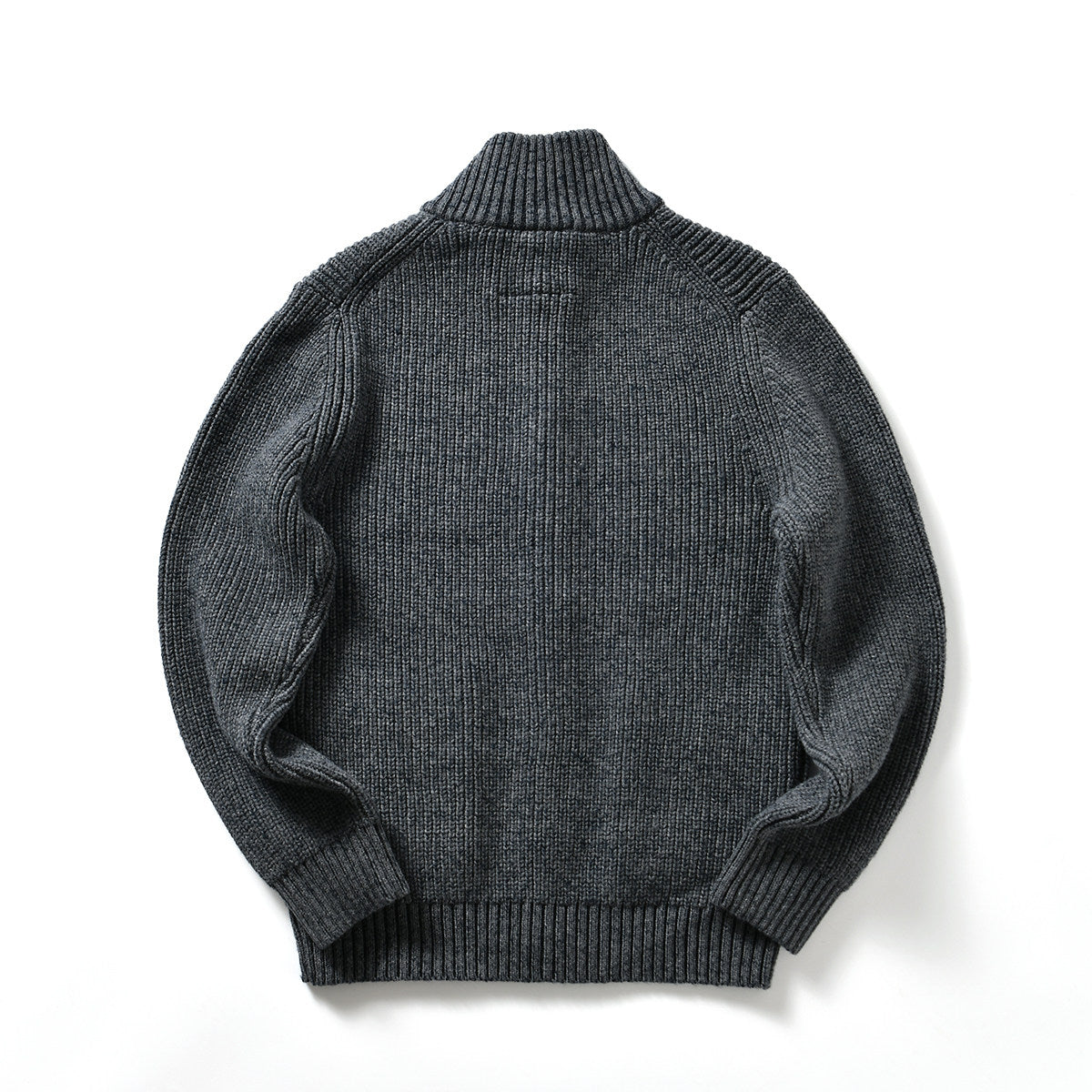 90% Wool Stand-Collar Knit Sweater – Thickened Oversized Unisex