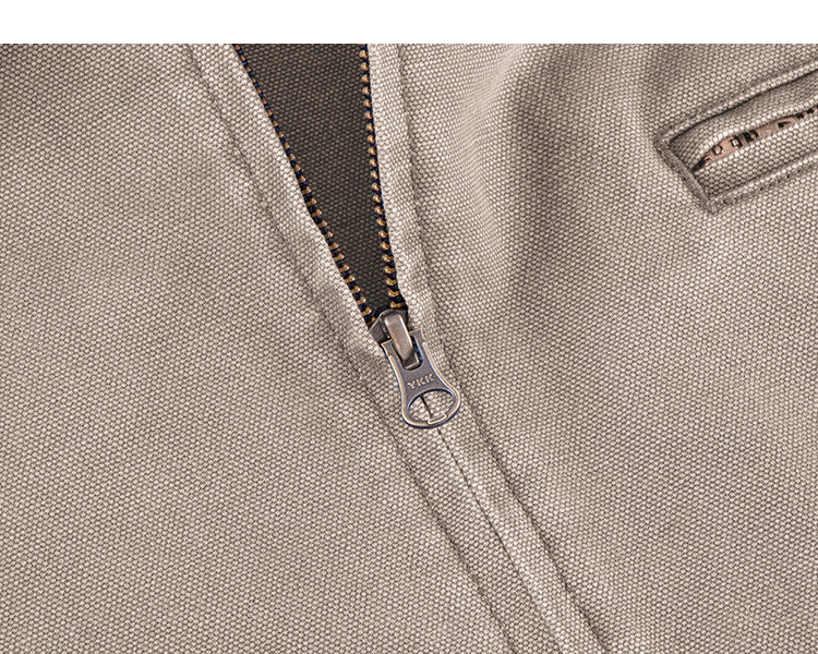 15oz Heavy Canvas Cargo Jacket – Washed Distressed Loose Oversized Streetwear