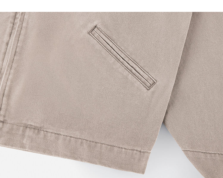 15oz Heavy Canvas Cargo Jacket – Washed Distressed Loose Oversized Streetwear