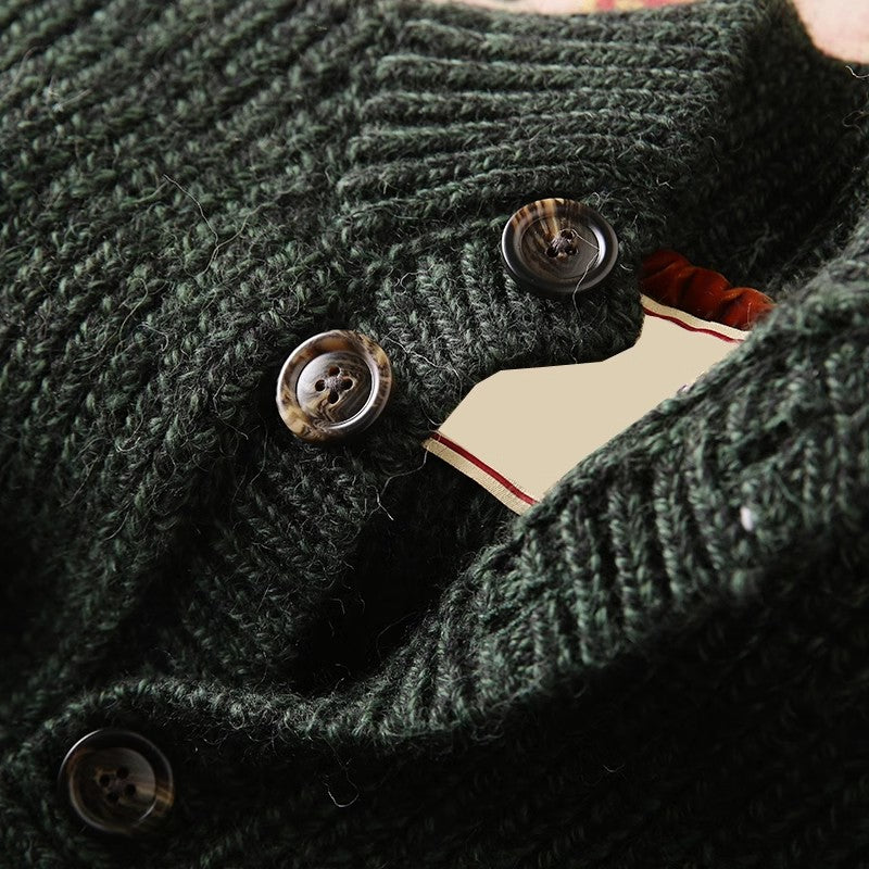 Heavy rare! Italy order men's autumn and winter thick sweater s cardigan clothescoat