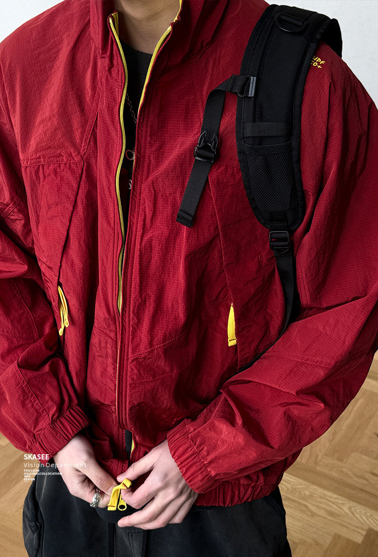 Quick-Dry Stand-Collar Outdoor Jacket – Mountain Oversized Unisex – Japanese vintage | fall outfits 2026 | fall winter outfits | classy winter outfits | lazy comfy outfits | japanese streetwear | vintage workwear | yamalin clothes | Yamalinclothes