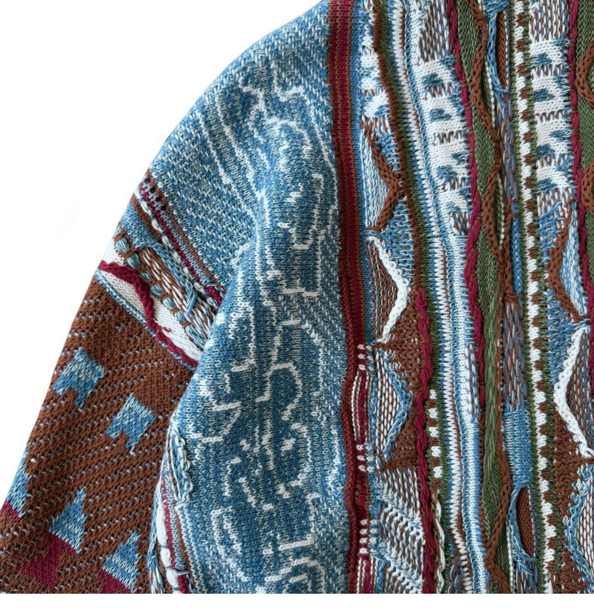 Cotton Jacquard Cardigan – Textured Open Front | Yamalin clothes | Vintage workwear outfit for men