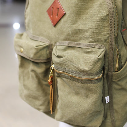 WWII Military Canvas Backpack – 20oz Heavyweight Vintage – Japanese vintage | yamalin clothes | Yamalinclothes
