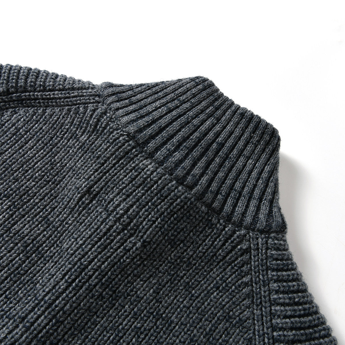 90% Wool Stand-Collar Knit Sweater – Thickened Oversized Unisex