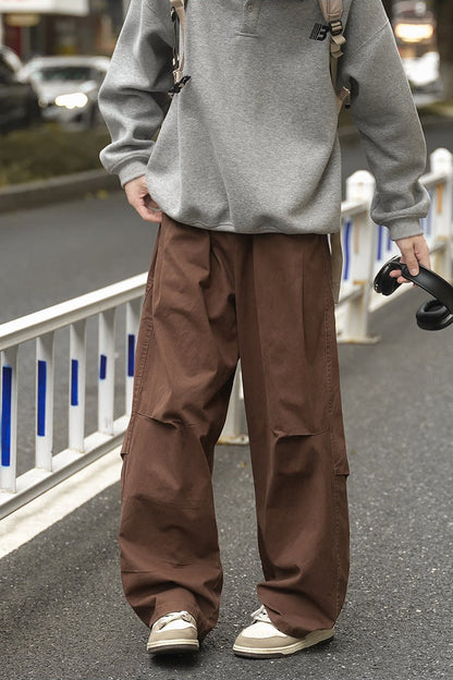 Cotton Utility Pants – Washed Finish & Panel Seams | Yamalinclothes