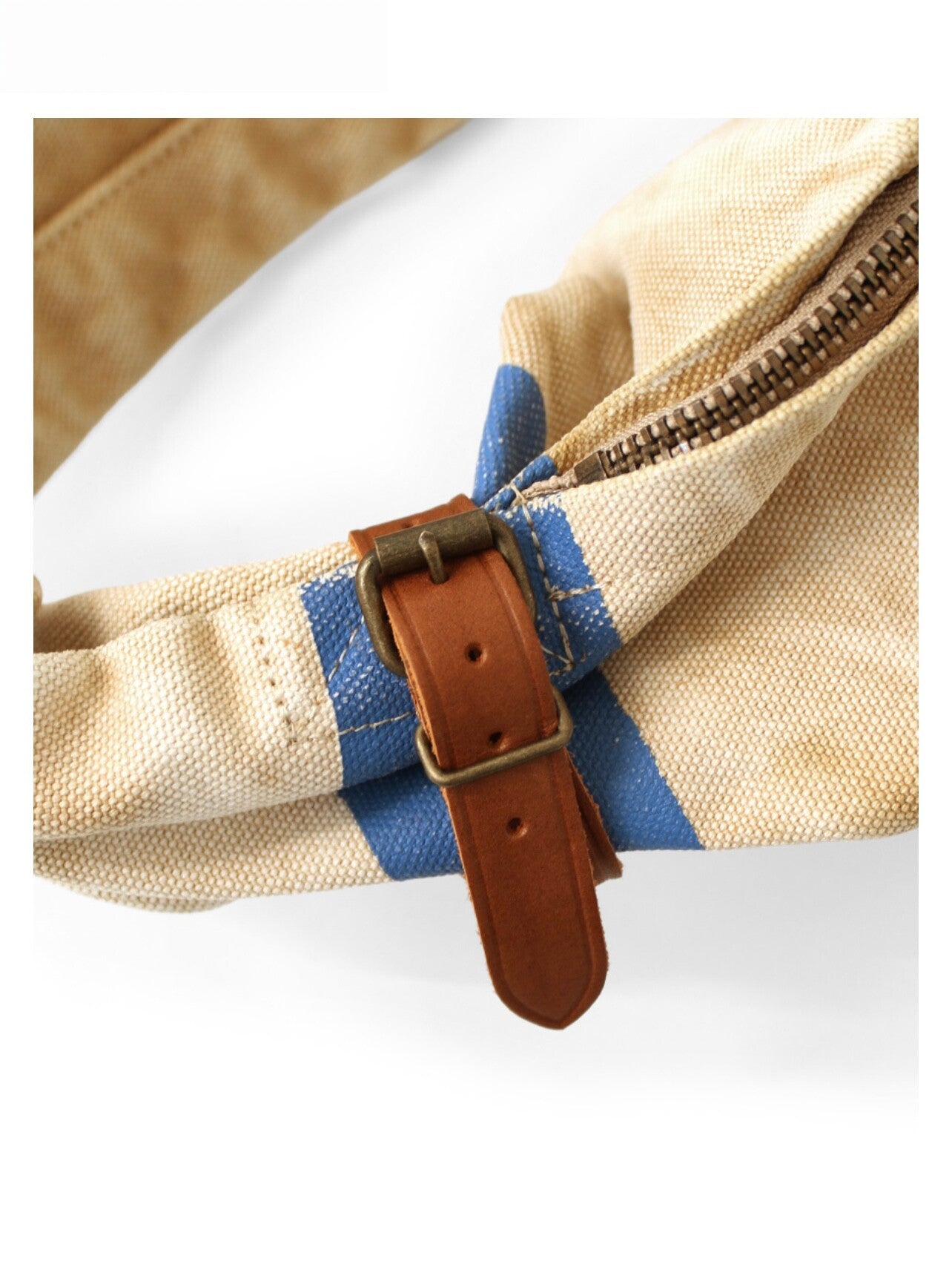 Japanese Distressed Vintage Print Canvas Crossbody Bag – Niche Unisex Wanderer